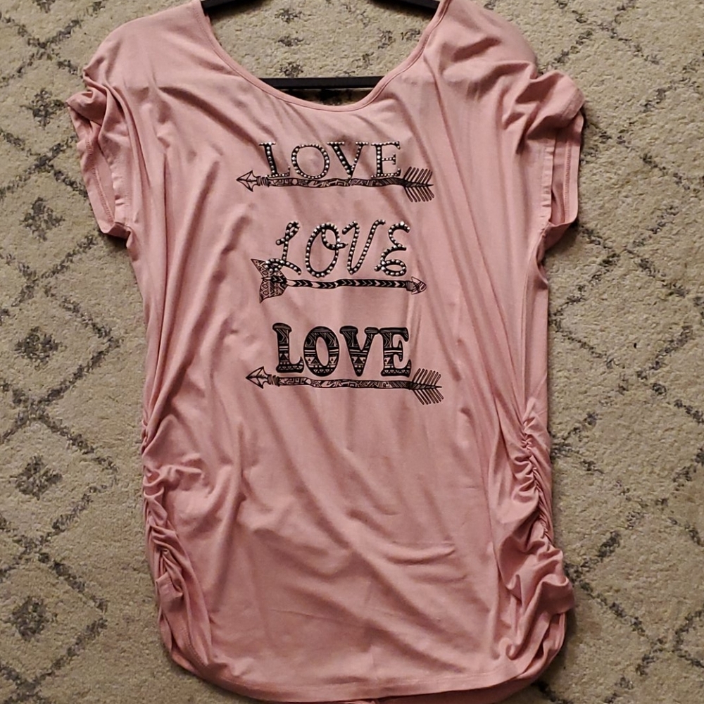 Maternity pink shirt